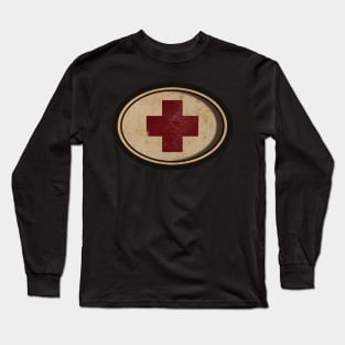 Medic Cross Vintage Long Sleeve T-Shirt